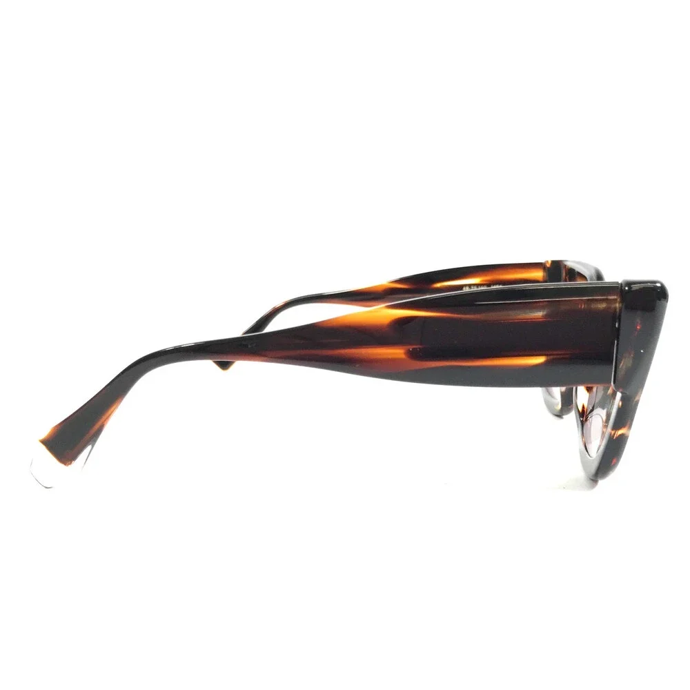 Gigi Studios Sunglasses CIRA 6633/2 Striped Brown Frame w/ Gradient Green Lenses